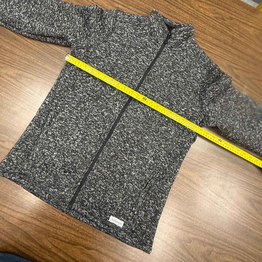 Avalanche Charcoal Fleece Jacket men’s size Medium - Picture 8 of 8